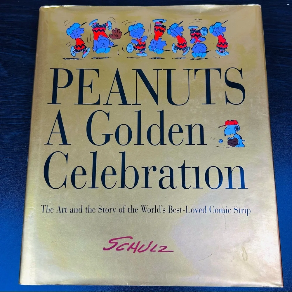 Peanuts Golden Celebration Hardcover‎ Charles Schulz Comic Collectible Gift